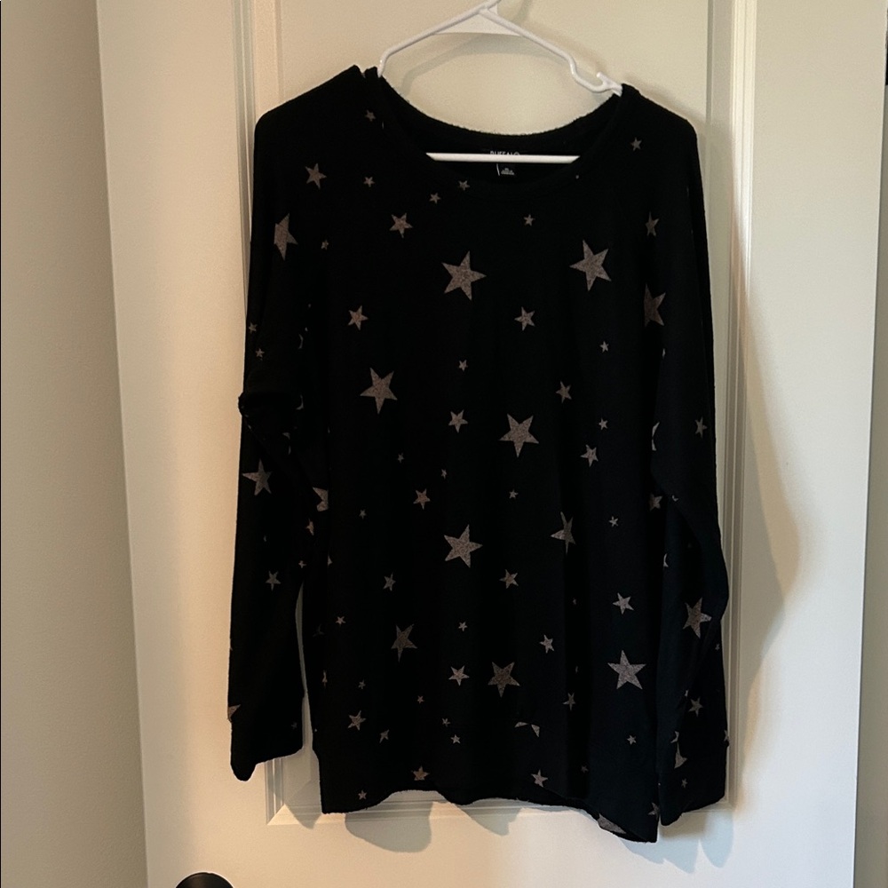 Buffalo David Bitton Black Long Sleeve Top